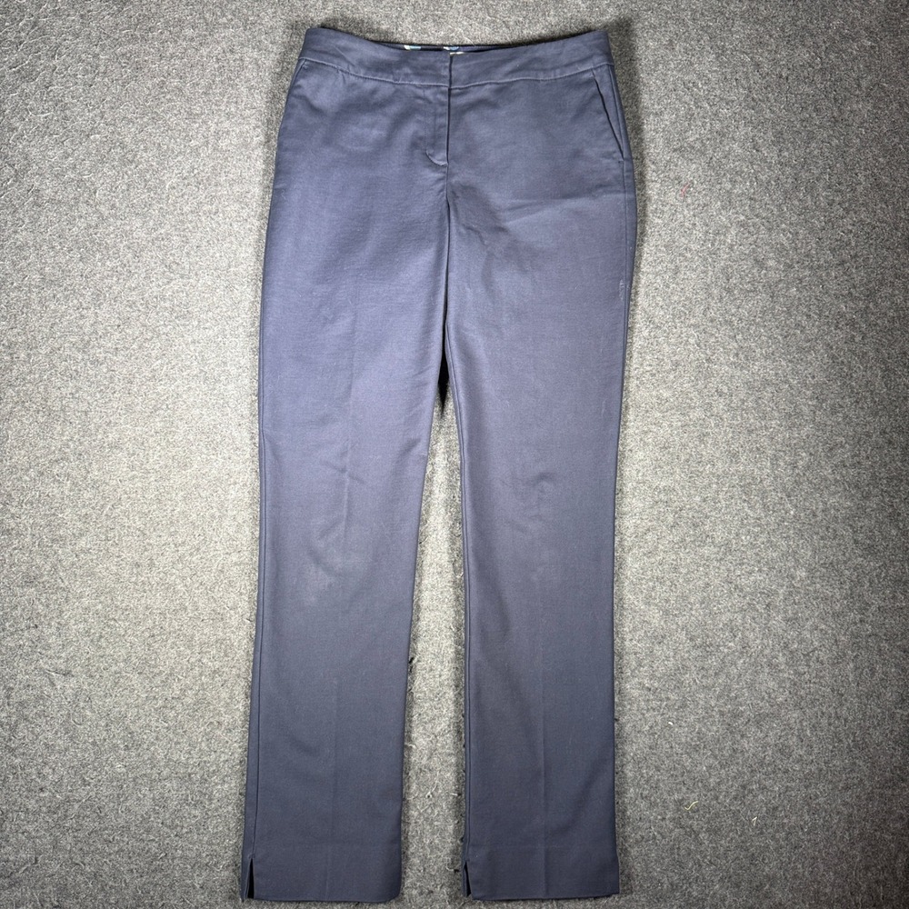Boden Richmond Navy Blue Straight Leg Stretch Cotton Trousers Pants US 6R UK 10R